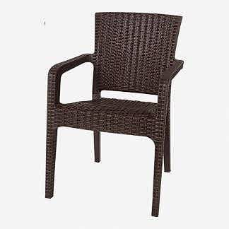 lüks rattan koltuk acı kahve